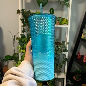 NWT Starbucks Glacier Blue Gradient Bling Studded Tumbler